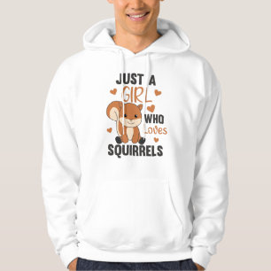 Gewoon een meisje dat van eekhoorntjes houdt hoodie