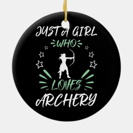 Gewoon een meisje dat van een aartsaartje houdt keramisch ornament (Achterkant)