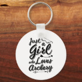 Gewoon een meisje dat van een aartsaartje houdt sleutelhanger (Voorkant)