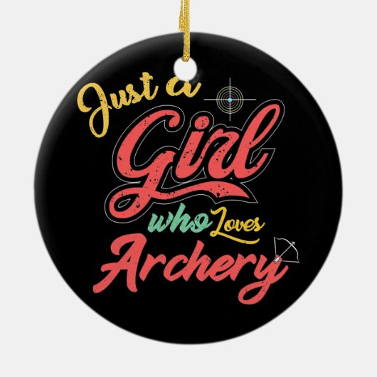 Gewoon een meisje dat van een aartsgift-vrouw houd keramisch ornament (Achterkant)