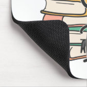 Gewoon een meisje dat van een boekenspastel houdt muismat (Hoek)