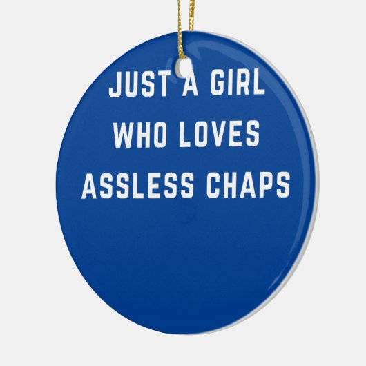 Gewoon een meisje dat van een ongebreidelde kapper keramisch ornament (Links)