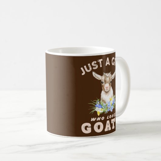 Gewoon een meisje dat van een schattige waterverf  koffiemok (Voorkant rechts)