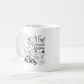 Gewoon een meisje dat van eenden houdt Cute Eenden Koffiemok (Voorkant links)