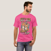 Gewoon een meisje dat van Fennec Foxes houdt T-shirt (Voorkant volledig)