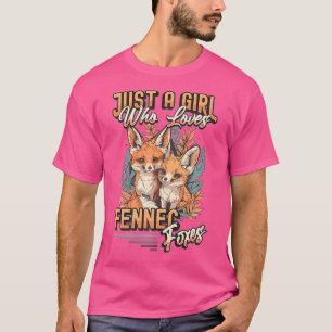Gewoon een meisje dat van Fennec Foxes houdt T-shirt