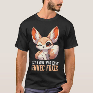 Gewoon een meisje dat van Fennek Vossen Kunst Fenn T-shirt