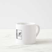 gewoon een meisje dat van fietsen houdt espresso kop (Voorkant rechts)