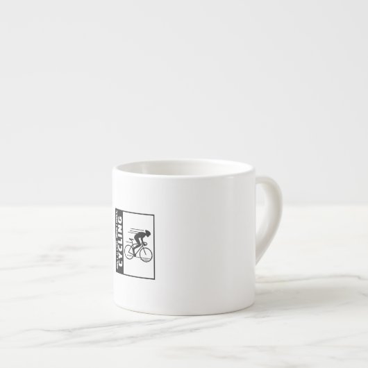 gewoon een meisje dat van fietsen houdt espresso kop (Voorkant rechts)