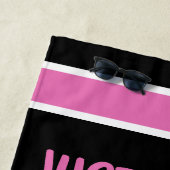 Gewoon een meisje dat van Flamingos houdt Strandlaken (In situ)