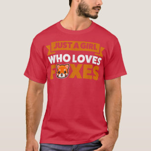 Gewoon een meisje dat van foes Animal houdt T-shirt