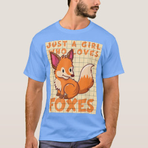 Gewoon een meisje dat van Foes Kawaii Schattig Gra T-shirt
