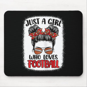 Gewoon Een Meisje Dat Van Football Lief Is Schatti Muismat