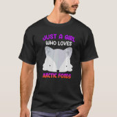 Gewoon een meisje dat van Foxes Fox kinderen 2 hou T-shirt (Voorkant)