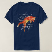 Gewoon een meisje dat van foxes houdt, die van fox t-shirt (Design voorkant)
