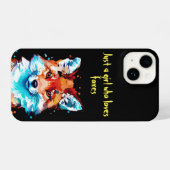 Gewoon een meisje dat van Foxes houdt iPhone Hoesje (Achterkant horizontaal)