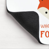 Gewoon een meisje dat van Foxes houdt Muismat (Hoek)