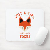 Gewoon een meisje dat van Foxes houdt Muismat (Met muis)