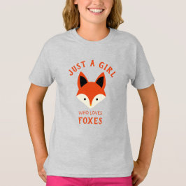 Gewoon een meisje dat van Foxes T-Shirt houdt