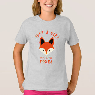 Gewoon een meisje dat van Foxes T-Shirt houdt