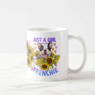 Gewoon een meisje dat van Franse Franse Bulldog ho Koffiemok