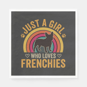 Gewoon Een Meisje Dat Van Frenchies Houdt Retro Ho Servet