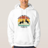 Gewoon een meisje dat van fretten houdt hoodie (Voorkant)