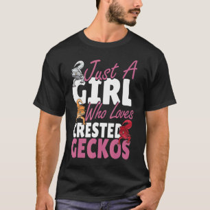 Gewoon een meisje dat van Geckos-vrouwen houdt, ge T-shirt