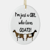 Gewoon een meisje dat van geiten houdt - Nigeriaan Keramisch Ornament (Rechts)