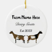 Gewoon een meisje dat van geiten houdt - Nigeriaan Keramisch Ornament (Achterkant)