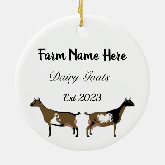 Gewoon een meisje dat van geiten houdt - Nigeriaan Keramisch Ornament (Achterkant)