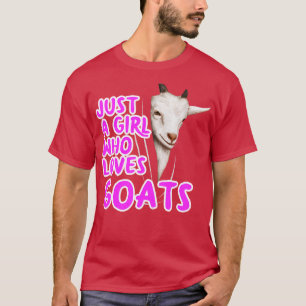 Gewoon Een Meisje Dat Van Geiten Houdt T-shirt