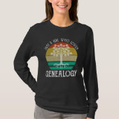 Gewoon een meisje dat van genealogie houdt t-shirt (Voorkant)