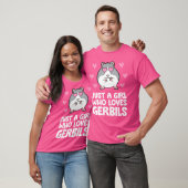 Gewoon een meisje dat van Gerbils houdt T-shirt (Unisex)