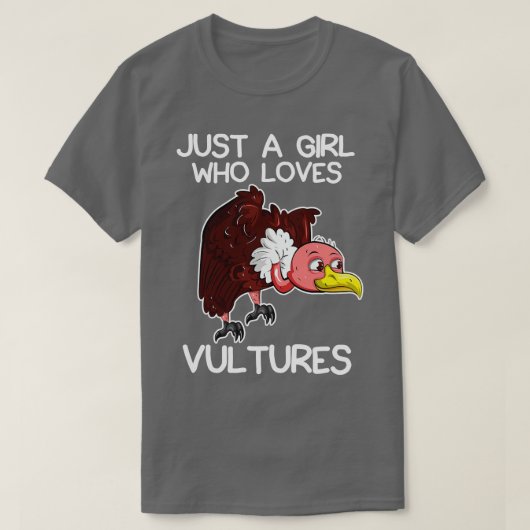 Gewoon een meisje dat van gieren houdt t-shirt (Design voorkant)
