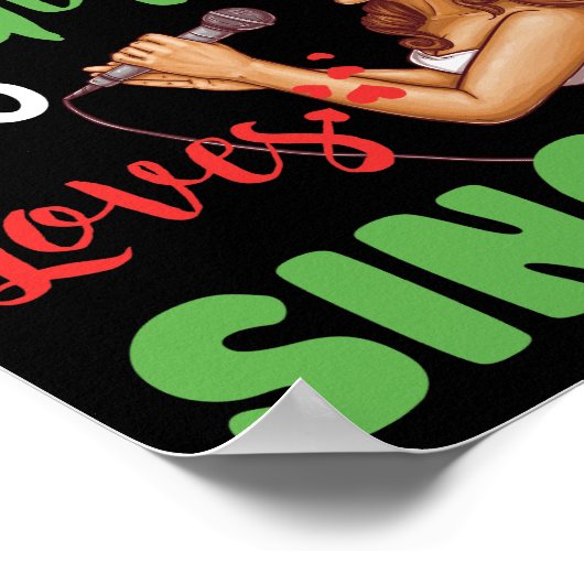 Gewoon een meisje dat van Gift houdt Poster (Hoek)