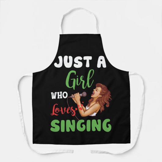 Gewoon een meisje dat van Gift houdt Schort (Voorkant)