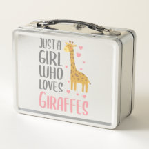 Gewoon een meisje dat van Giraffe houdt Gift Girl
