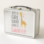 Gewoon een meisje dat van Giraffe houdt Gift Girl  (Voorkant)