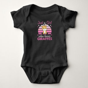 Gewoon een meisje dat van Giraffe houdt - Kute Gir Romper