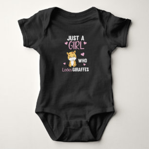 Gewoon een meisje dat van Giraffe houdt - Kute Gir Romper