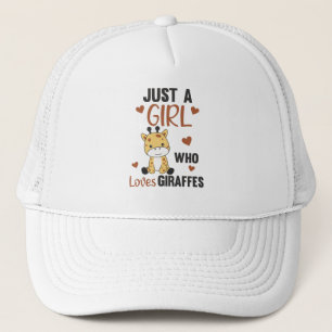 Gewoon een meisje dat van Giraffe houdt - Kute Gir Trucker Pet