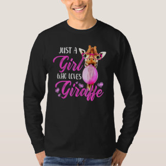 Gewoon Een Meisje Dat Van Giraffen Houdt T-shirt