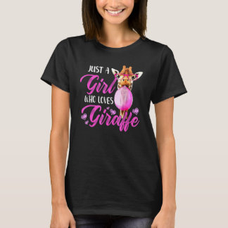 Gewoon Een Meisje Dat Van Giraffen Houdt T-shirt