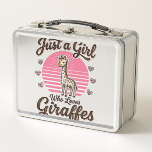 Gewoon een meisje dat van giraffen houdt vintage s