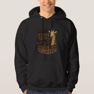 Gewoon een meisje dat van giraffen houdt vintage T Hoodie