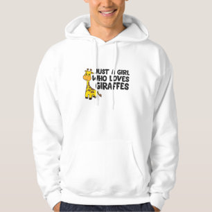 Gewoon een meisje dat van Giraffes houdt 2 Hoodie