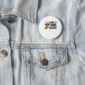 Gewoon een meisje dat van Giraffes houdt 3 Ronde Button 5,7 Cm (In situ)
