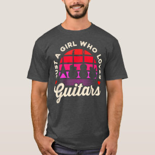 Gewoon een meisje dat van gitaren houdtGuitaristGu T-shirt