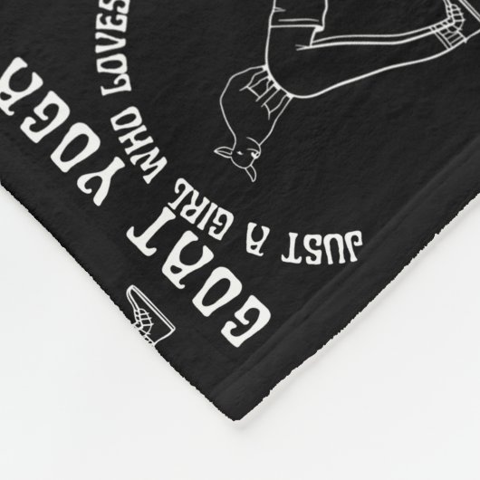 Gewoon een meisje dat van Goat Yoga Funny Boerderi Fleece Deken (Hoek)